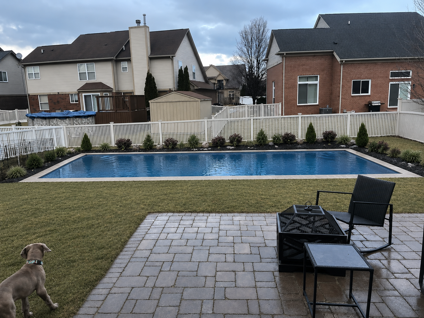 After — pool added to uploaded photo