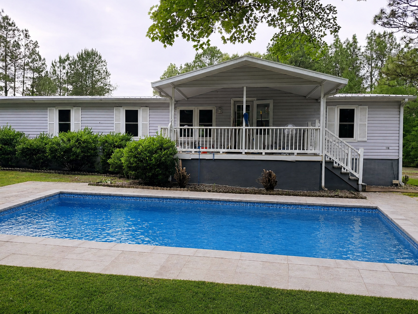 Existing backyard pool being reimagined with new features