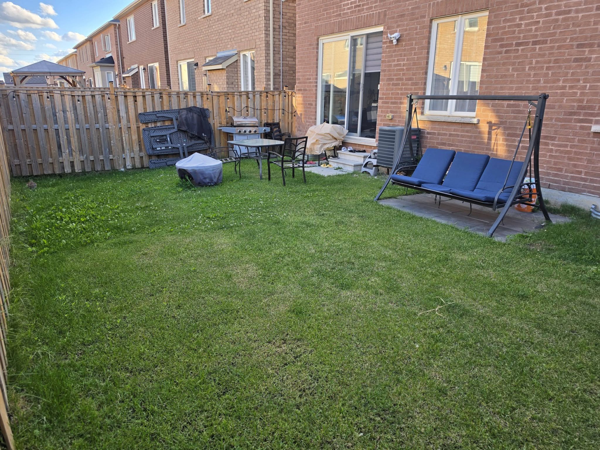Before — small urban backyard without pool